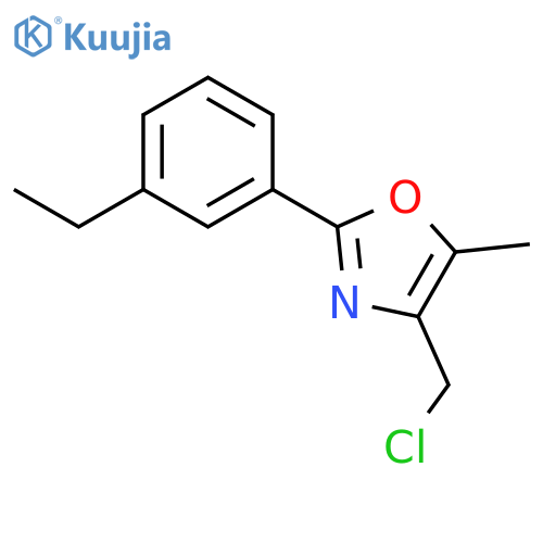 Oxazole, 4-(chloromethyl)-2-(3-ethylphenyl)-5-methyl- structure