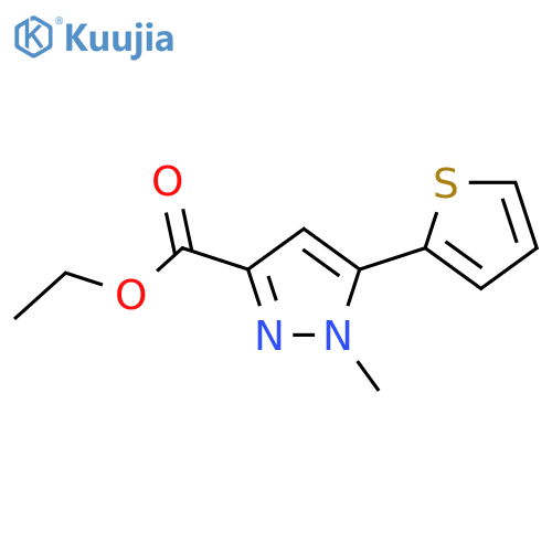 ethyl 1-methyl-5-thien-2-yl-1H-pyrazole-3-carboxylate structure
