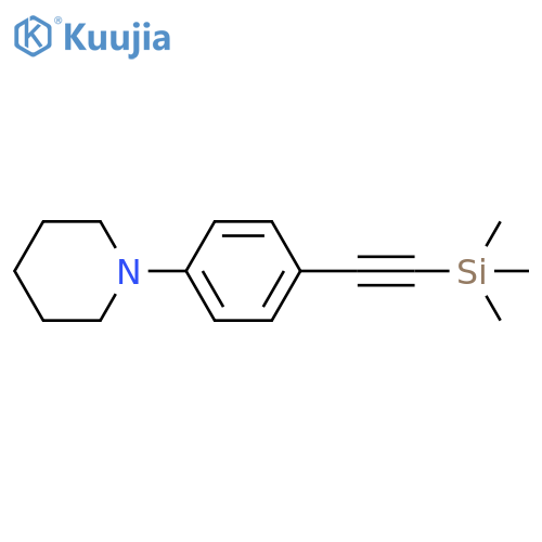 1-(4-((trimethylsilyl)ethynyl)phenyl)piperidine structure