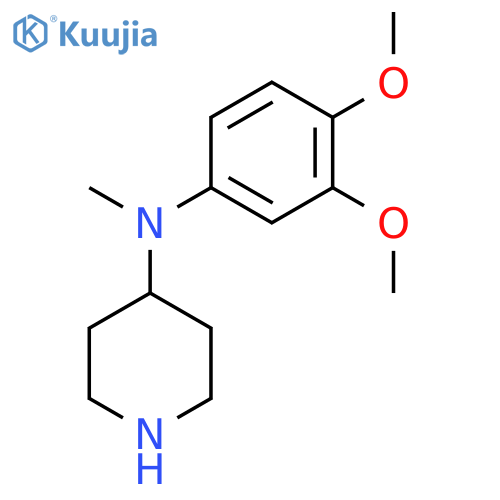 4-Piperidinamine, N-(3,4-dimethoxyphenyl)-N-methyl- structure