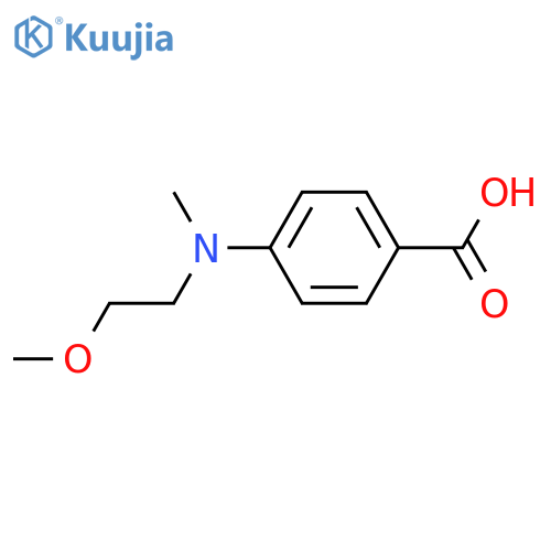 4-(2-methoxyethyl)(methyl)aminobenzoic acid structure
