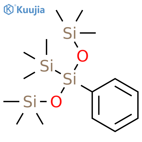 TRISILOXANE, 1,1,1,5,5,5-HEXAMETHYL-3-PHENYL-3-(TRIMETHYLSILYL)- structure