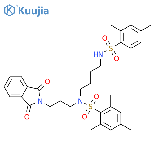 Benzenesulfonamide,N-[3-(1,3-dihydro-1,3-dioxo-2H-isoindol-2-yl)propyl]-2,4,6-trimethyl-N-[4-[[(2,4,6-trimethylphenyl)sulfonyl]amino]butyl]- structure