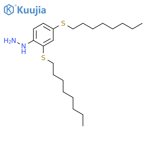 Hydrazine, [2,4-bis(octylthio)phenyl]- structure