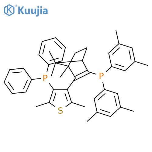 Phosphine,bis(3,5-dimethylphenyl)[(1S,4R)-3-[4-(diphenylphosphino)-2,5-dimethyl-3-thienyl]-4,7,7-trimethylbicyclo[2.2.1]hept-2-en-2-yl]- structure