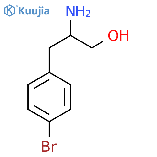 2-amino-3-(4-bromophenyl)propan-1-ol structure
