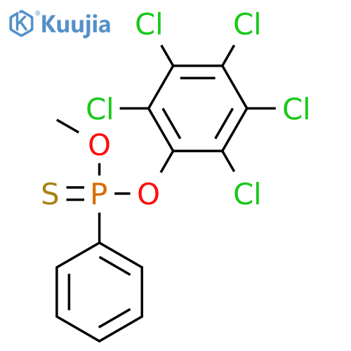 O-methyl O-(pentachlorophenyl) phenylphosphonothioate structure