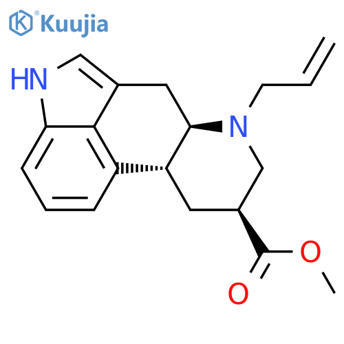 Ergoline-8-carboxylic acid, 6-(2-propenyl)-, methyl ester, (8a)- structure