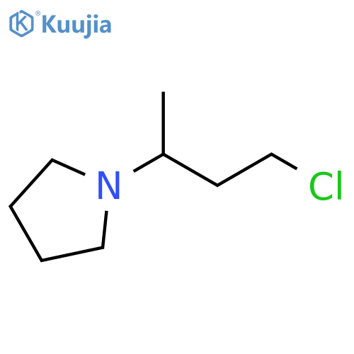 1-(4-Chlorobutan-2-yl)pyrrolidine structure