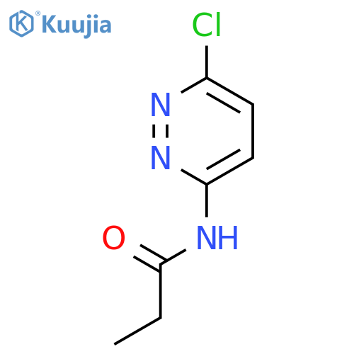 N-(6-chloropyridazin-3-yl)propanamide structure