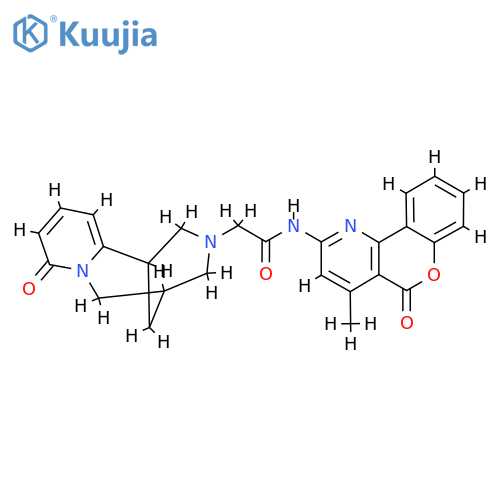 N-{4-methyl-5-oxo-5H-chromeno4,3-bpyridin-2-yl}-2-{6-oxo-7,11-diazatricyclo7.3.1.0^{2,7}trideca-2,4-dien-11-yl}acetamide structure