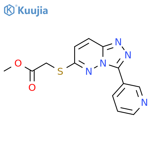 methyl 2-{3-(pyridin-3-yl)-1,2,4triazolo4,3-bpyridazin-6-ylsulfanyl}acetate structure