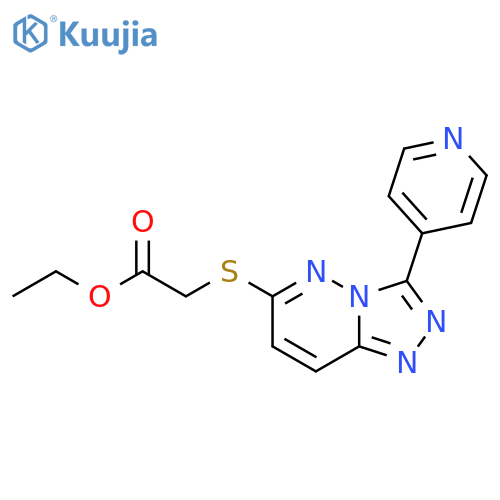 ethyl 2-{3-(pyridin-4-yl)-1,2,4triazolo4,3-bpyridazin-6-ylsulfanyl}acetate structure