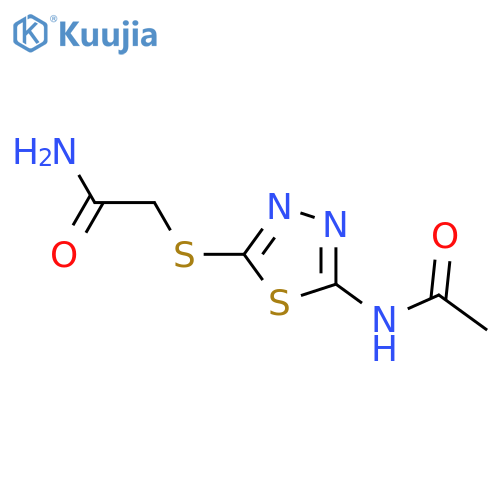 2-(5-acetamido-1,3,4-thiadiazol-2-yl)sulfanylacetamide structure
