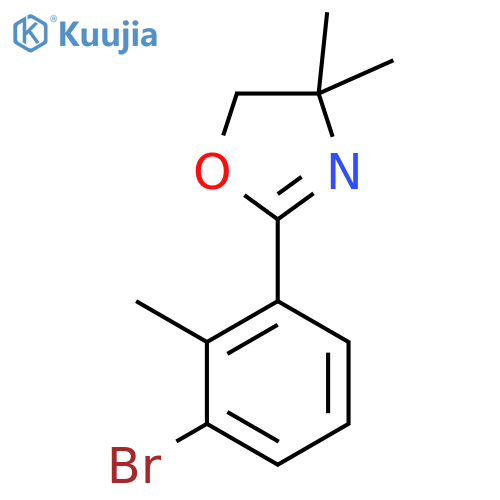2-(3-Bromo-2-methylphenyl)-4,5-dihydro-4,4-dimethyl-oxazole structure