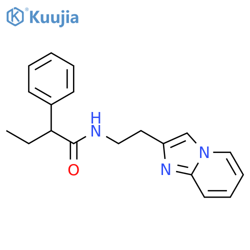 N-(2-{imidazo1,2-apyridin-2-yl}ethyl)-2-phenylbutanamide structure