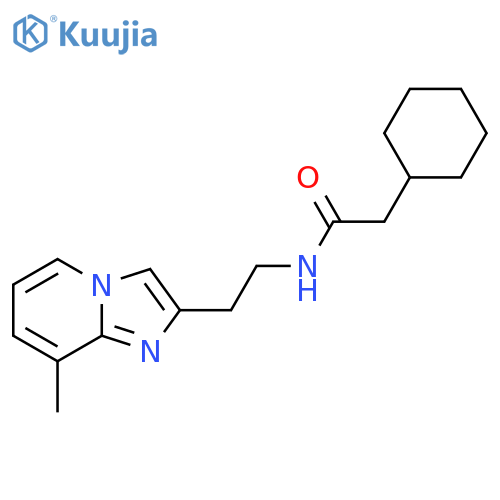 2-cyclohexyl-N-(2-{8-methylimidazo1,2-apyridin-2-yl}ethyl)acetamide structure