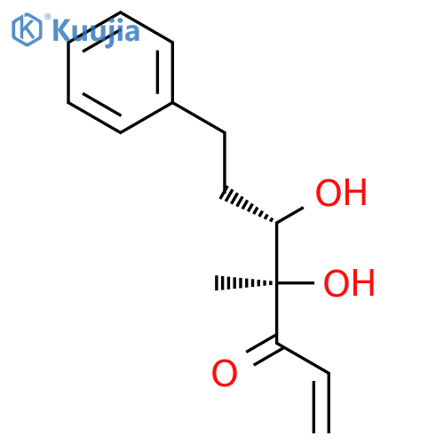 1-Hepten-3-one, 4,5-dihydroxy-4-methyl-7-phenyl-, (4R,5S)-rel- structure