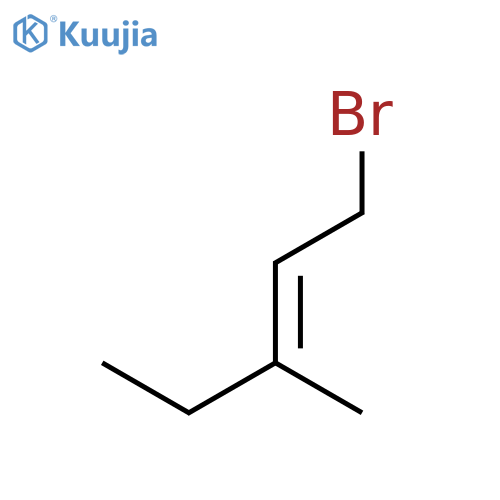 2-Pentene, 1-bromo-3-methyl- structure