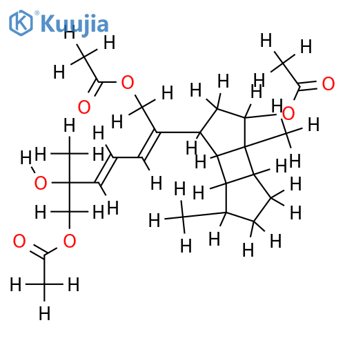 5,14,19-Tri-Ac-(5R,13(15)E,16Z)-13(15),16-Spatadiene-5,14,18,19-tetrol structure