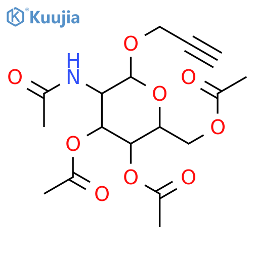 β-D-Glucopyranoside, 2-propyn-1-yl 2-(acetylamino)-2-deoxy-, 3,4,6-triacetate structure