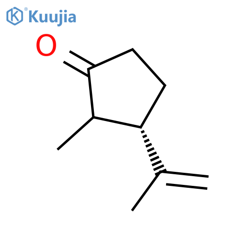 CYCLOPENTANONE, 2-METHYL-3-(1-METHYLETHENYL)-, (3S)- structure