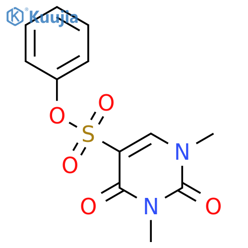 phenyl 1,3-dimethyl-2,4-dioxo-1,2,3,4-tetrahydropyrimidine-5-sulfonate structure