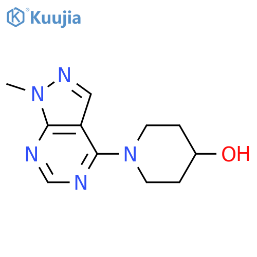1-{1-methyl-1H-pyrazolo3,4-dpyrimidin-4-yl}piperidin-4-ol structure