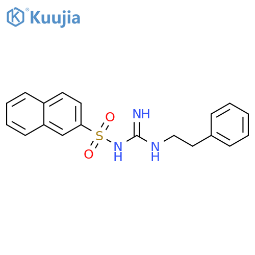 N-(naphthalene-2-sulfonyl)-N'-(2-phenylethyl)guanidine structure