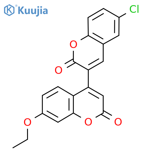 6-chloro-7'-ethoxy-2H,2'H-3,4'-bichromene-2,2'-dione structure
