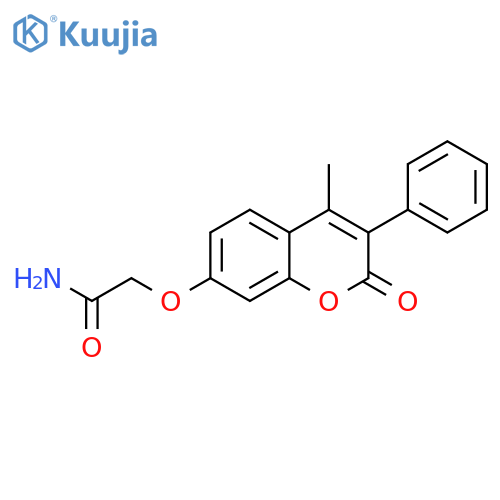 2-(4-methyl-2-oxo-3-phenyl-2H-chromen-7-yl)oxyacetamide structure