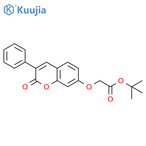 tert-butyl 2-(2-oxo-3-phenyl-2H-chromen-7-yl)oxyacetate structure