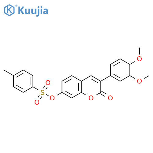 3-(3,4-dimethoxyphenyl)-2-oxo-2H-chromen-7-yl 4-methylbenzene-1-sulfonate structure