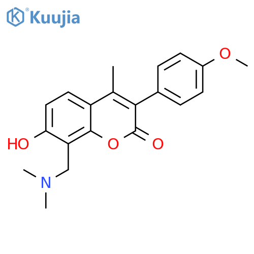 8-(dimethylamino)methyl-7-hydroxy-3-(4-methoxyphenyl)-4-methyl-2H-chromen-2-one structure