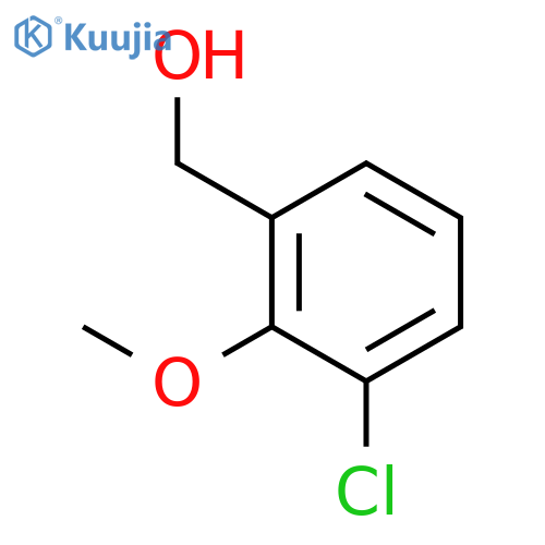 (3-chloro-2-methoxyphenyl)methanol structure
