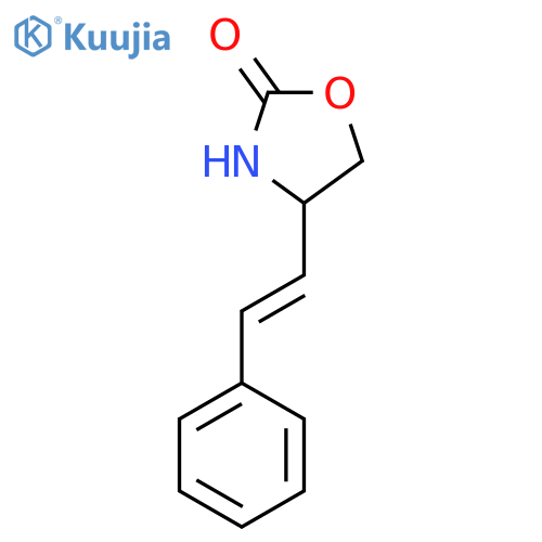 4-(2-phenylethenyl)-1,3-oxazolidin-2-one structure