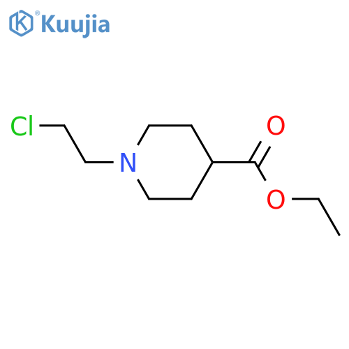 1-(2-Chloroethyl)-4-piperidinecarboxylic Acid Ethyl Ester structure