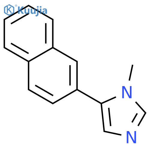 1-methyl-5-(2-naphthalenyl)-1H-Imidazole structure