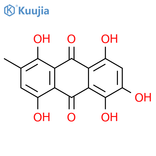 1,4,5,7,8-Pentahydroxy-3-methylanthraquinone structure
