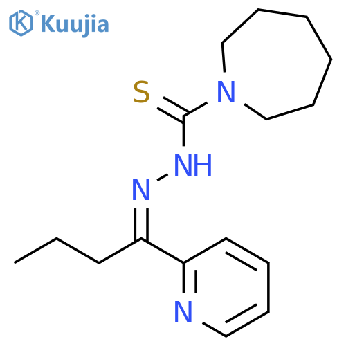 N-(1-pyridin-2-ylbutylideneamino)azepane-1-carbothioamide structure
