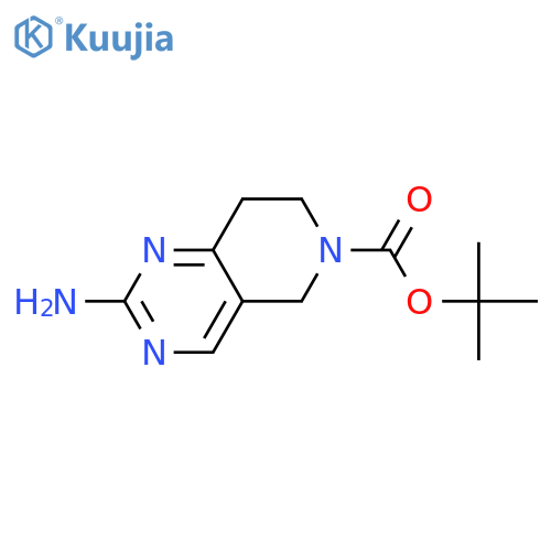 tert-butyl 2-amino-7,8-dihydro-5H-pyrido[4,3-d]pyrimidine-6-carboxylate structure
