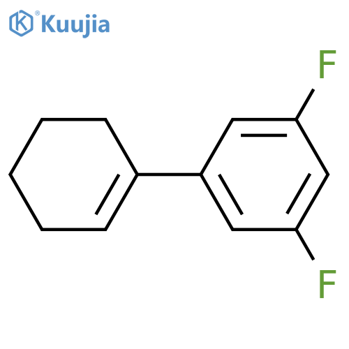 Benzene, 1-(1-cyclohexen-1-yl)-3,5-difluoro- structure
