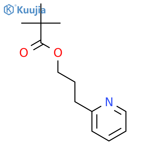 PROPANOIC ACID, 2,2-DIMETHYL-, 3-(2-PYRIDINYL)PROPYL ESTER structure