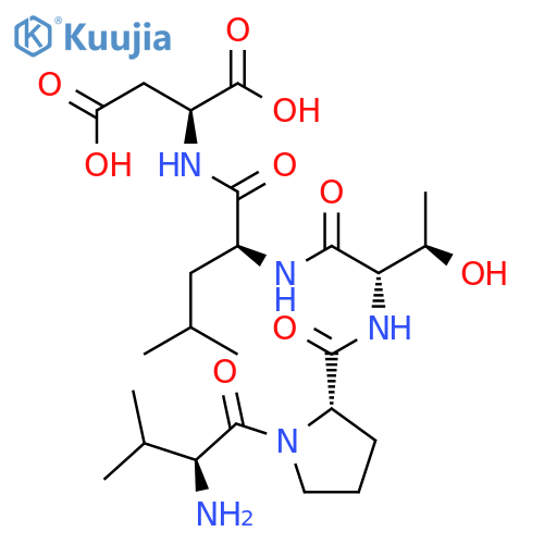 L-ASPARTIC ACID, L-VALYL-L-PROLYL-L-THREONYL-L-LEUCYL- structure