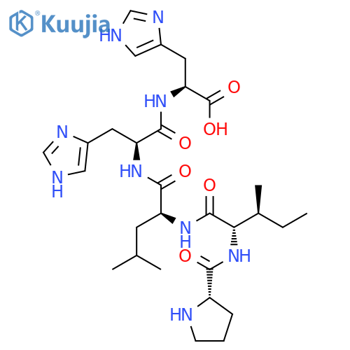 L-HISTIDINE, L-PROLYL-L-ISOLEUCYL-L-LEUCYL-L-HISTIDYL- structure