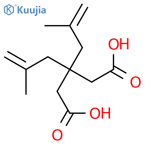Pentanedioic acid, 3,3-bis(2-methyl-2-propenyl)- structure