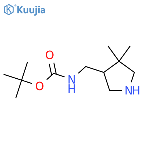 Tert-butyl N-[(4,4-dimethylpyrrolidin-3-yl)methyl]carbamate structure