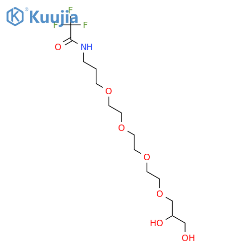 N-(15,16-Dihydroxy-4,7,10,13-tetraoxahexadecyl)-2,2,2-trifluoroacetamide structure