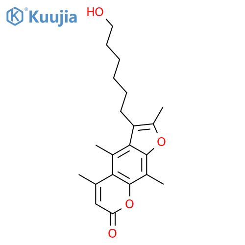3-(6-HYDROXYHEXYL)METHYL-2,5,9-TRIMETHYL-7H-FURO[3,2-G]-[1]BENZOPYRAN-7-ONE structure