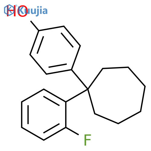 Phenol, 4-[1-(2-fluorophenyl)cycloheptyl]- structure
